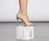 Werk It Peep-Toe-Stiletto-Heels